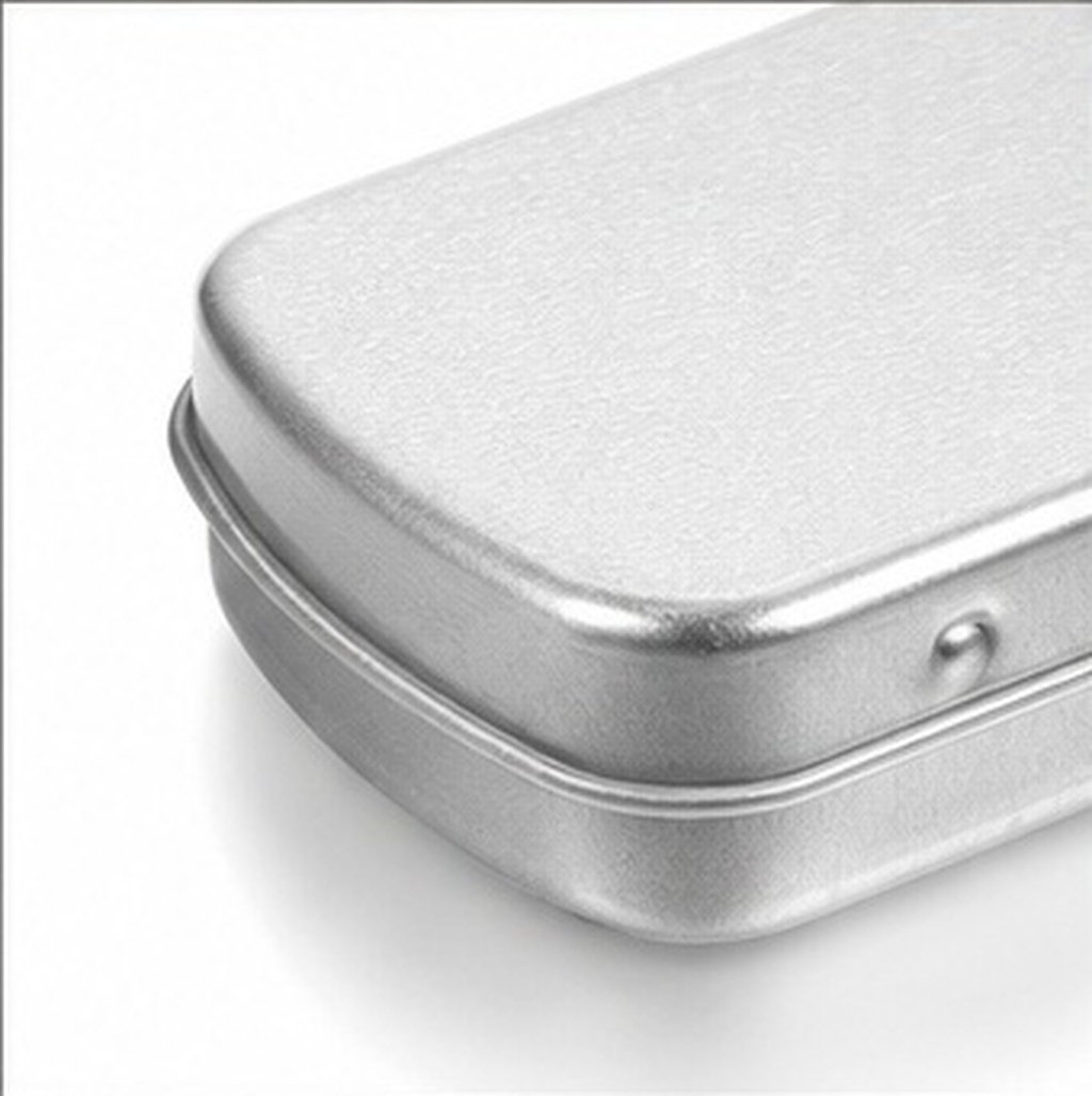 Tin Container Lid - 5個入り、持ち運び可能な金属製の小物入れ。密閉できる蓋付きで、ビーズ、イヤリング、ネイルアート用具、アクセサリーなどの小物を収納するのに便利。