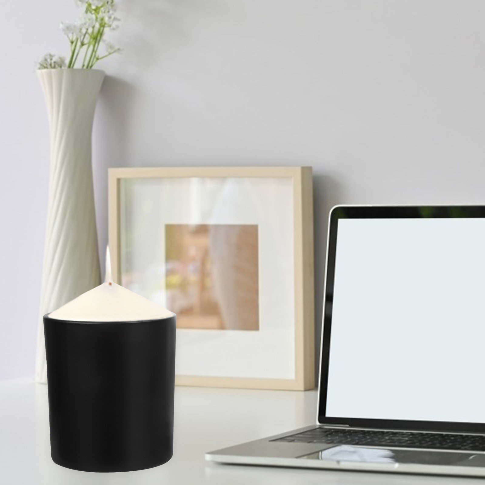 4個セットのDIYアロマセラピー用ガラス瓶（蓋付き）。寝室や - Tin Container Lid のレビューと価格