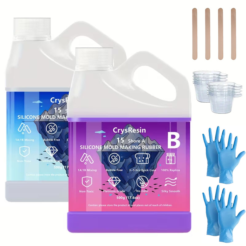 500ml 2本入り 液体シリコン モールド作成用、ソフトで - Candle Making Kits のレビューと価格