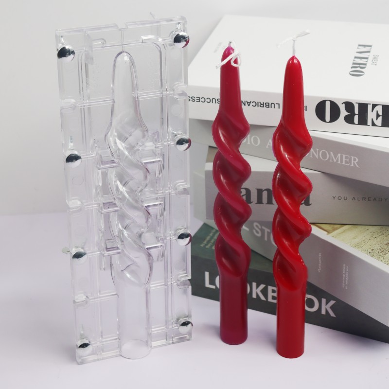 ツイストストライプコラムアクリルキャンドルモールド簡単脱型ス - Candle Making Kits のレビューと価格
