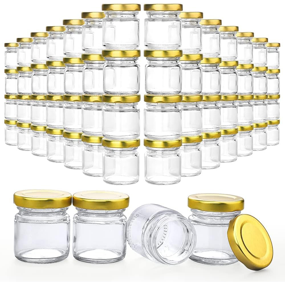 蓋付きの小さなガラス瓶、1.5オンスのミニハニーボトル、キャ - Candle Making Jars With Lids のレビューと価格