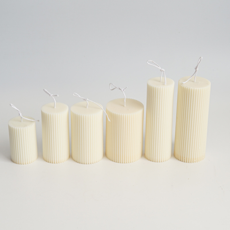 新しい DIY ピンストライプラウンド細かい歯円筒キャンドル - Candle Making Kits のレビューと価格
