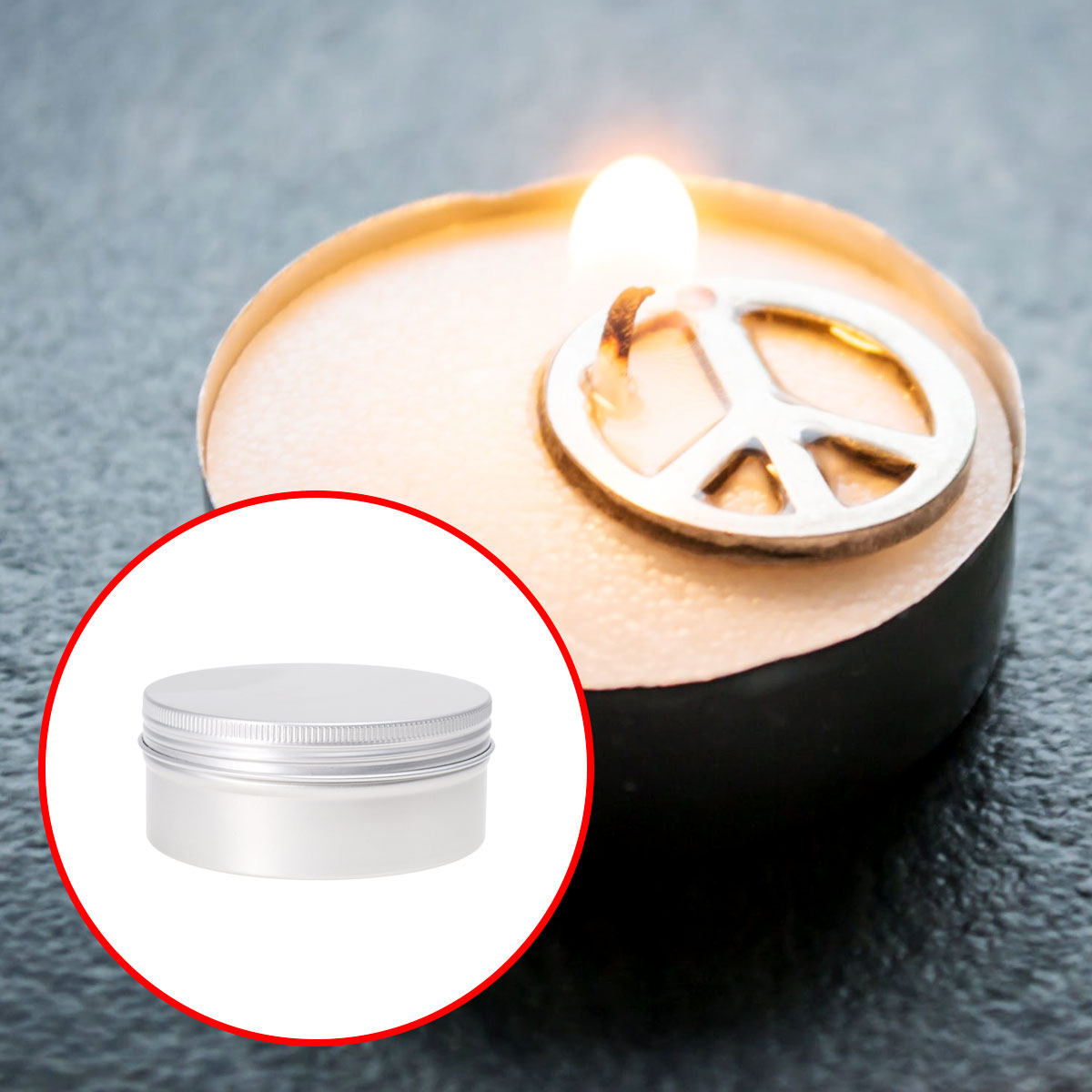 10個入り、ねじ込み式のアルミ製ボトルサンプル容器。再利用可 - Tin Container Lid のレビューと価格