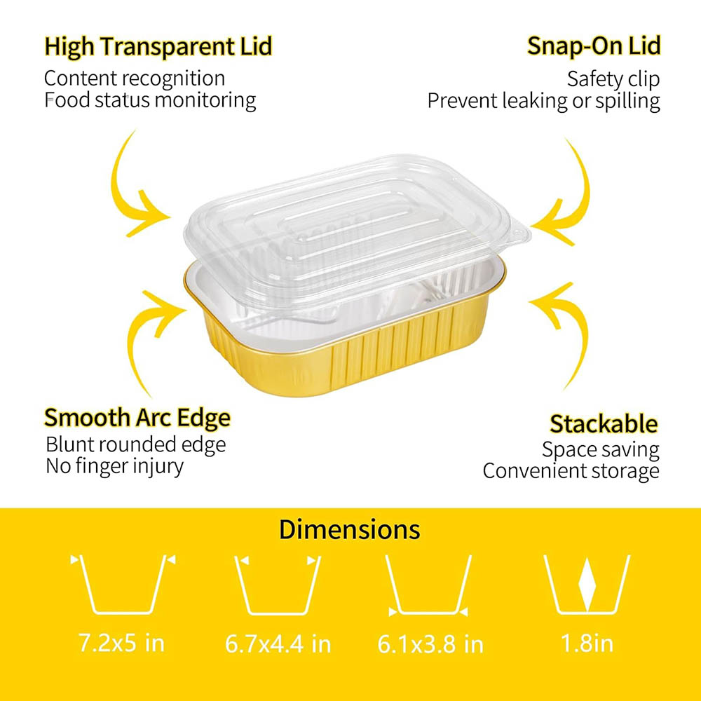 蓋付きの小型アルミ製容器（耐久性に優れたもの）、アルミホイル - Tin Container Lid のレビューと価格