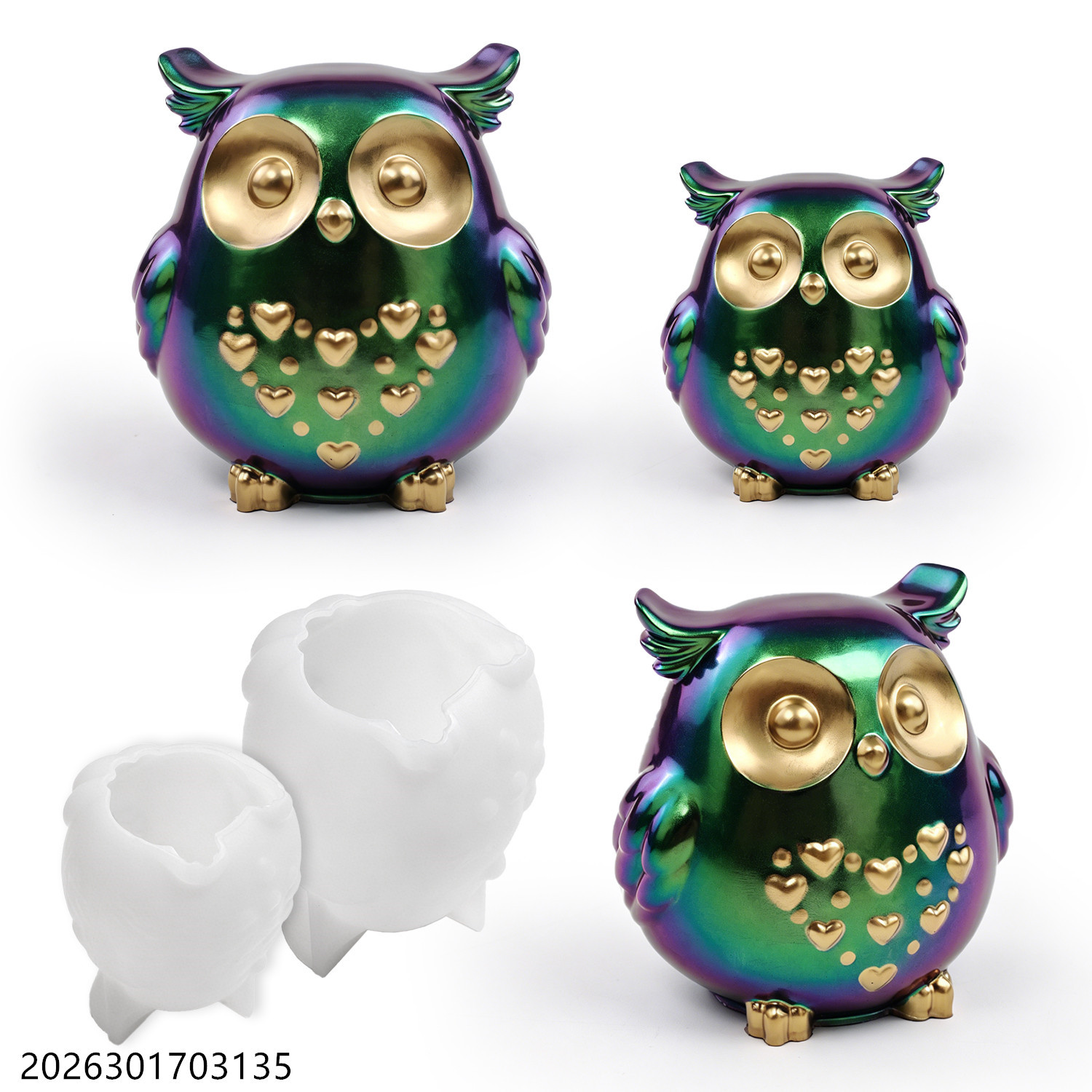 フクロウシリコンモールド 3D鳥型セット DIYエポキシ樹脂 - Candle Making Kits のレビューと価格