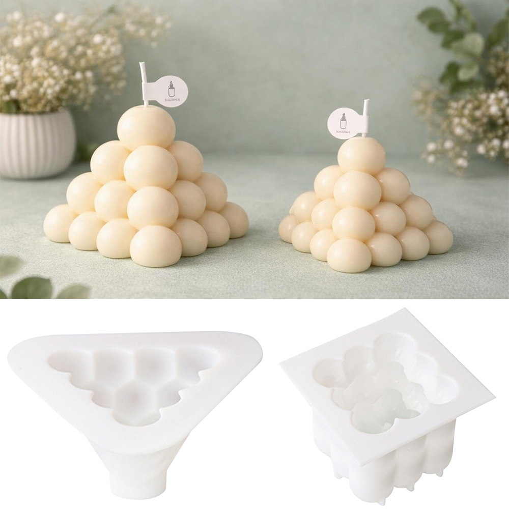 3Dバブルキューブシリコンキャンドルモールドセット、幾何学模 - Candle Making Kits のレビューと価格