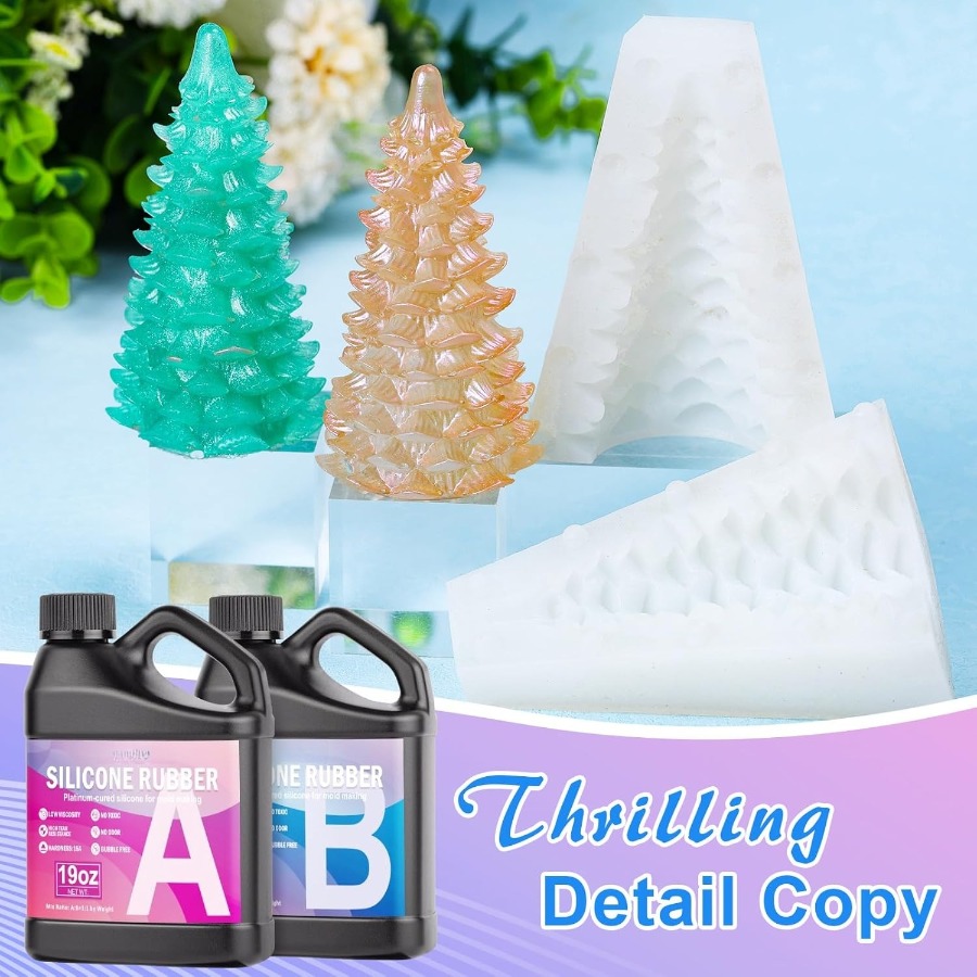 シリコンモールド作成キット、38.8オンスの15A弾性液状シ - Candle Making Kits のレビューと価格